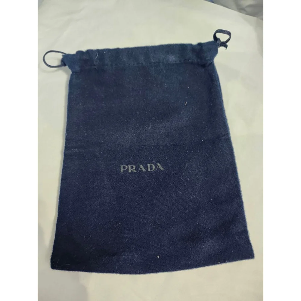 Prada Navy Dust Bag With Drawstring
